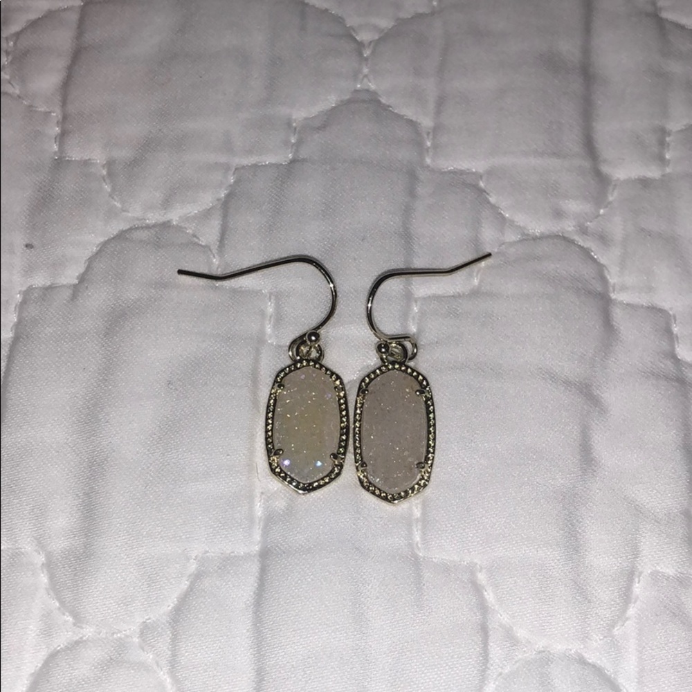 Kendra Scott white stone earrings